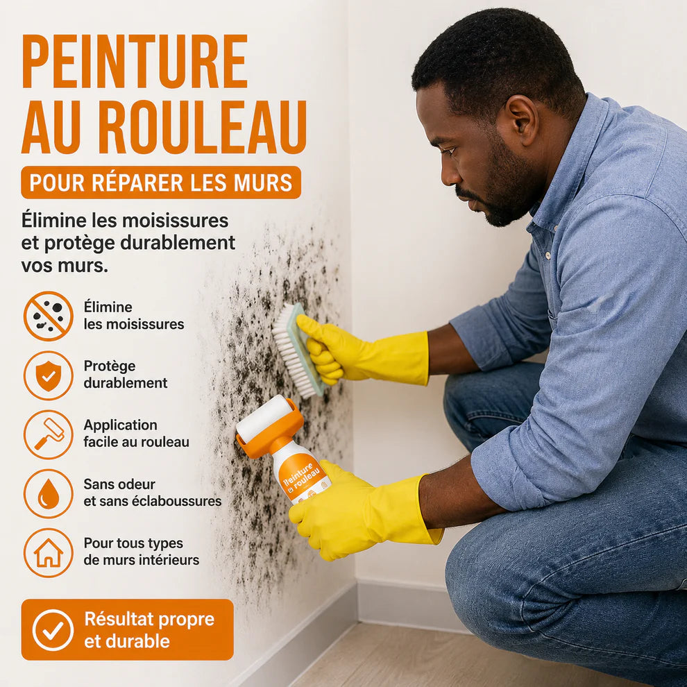 Peinture au rouleau : simple , propre et efficace