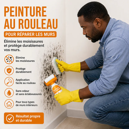 Peinture au rouleau : simple , propre et efficace