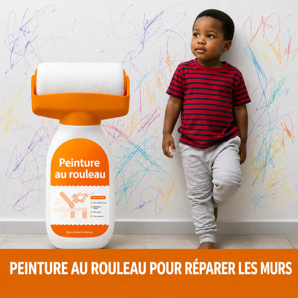 Peinture au rouleau : simple , propre et efficace